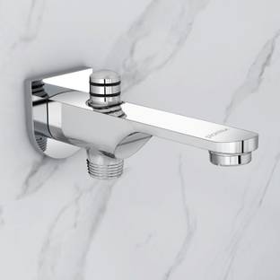 Plantex Pure Brass Spout for Bathroom with Button/Spout for Hand Shower/2 in 1 water tap (-ORN-222,Chrome) Spout Faucet