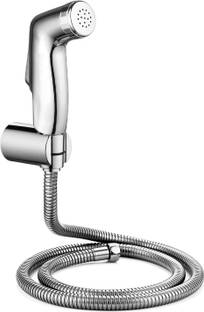 KURIC ABS Health Faucet with 1.5 mtr Flexible SS Tube and Wall Hook, Faucet for Toilet Hand Jet Spray,...