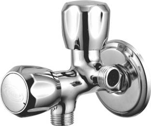 KAMAL Two In One Angle Cock - Crystal (CRL-3020) Twin Elbow Valve Faucet