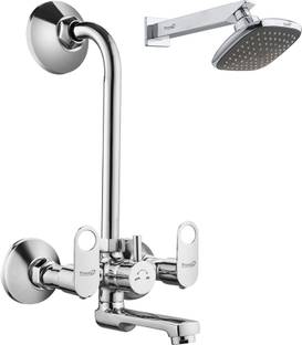 Prestige Prime Full Brass Wall Mixer With L Bend With 4inch Garnet shower with 9inch arm Mixer Faucet