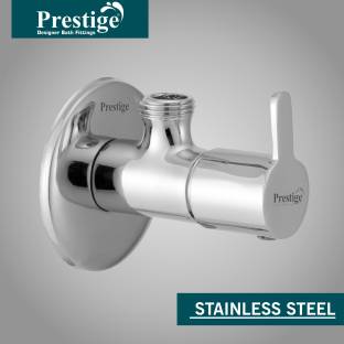 Prestige Premium quality stainless steel Flora Angle Valve Tap Chrome Plated_set of-1 , Angle Cock Fau...