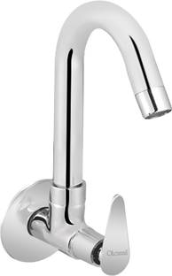 ओलिआना Vignet Brass Sink Cock With Wall Flange Tap for Wash Basin Tap Pillar Tap Faucet बिब टैप नल