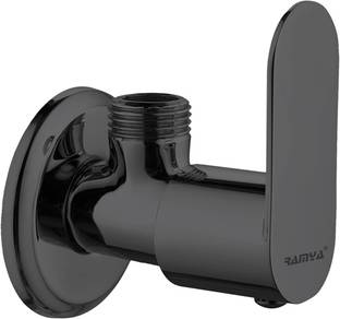 Ramya Ocean Brass Angle Cock Luxury Series Superior Matte Black Finish Coated Angle cock Brass water tap bib tap faucet Angle Valve Faucet