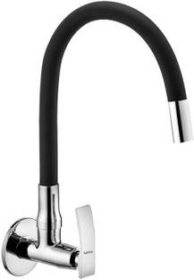 COSVIT Leaf Flexible Sink Tap Black-Dec Pillar Tap Faucet