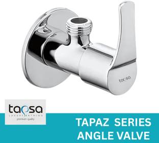 Tapsa Toapz Full Brass Angle Cock/Valve|Geyser Tap(Set of 1) With Wall Flange For Bathroom/Wash Basin/...