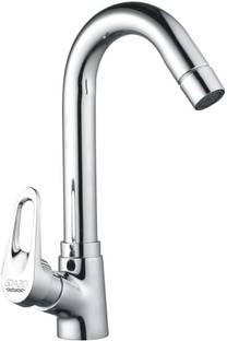 Flipkart SmartBuy Hexa Brass Swan Neck Wash Basin Tap (Set of 1) With 360 Degree Rotational Spout Hot OR Cold Water For Kitchen Sink, Wash Basin Faucets Taps, Chrome, Pack Of 1 Pillar Tap Faucet