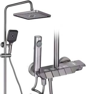 ÖCICH BATHROOM MASTER {SERIES-01} {PIANO BLACK} - RUSTFREE (HEAVY DUTY) TAPS FOR BATHROOM [SHOWER COMPLETE SET] bathroom mixer [SHOWER MIXER} Mixer Faucet