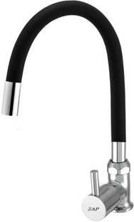 ZAP Brass Swan Neck With Flexible Swivel Silicon Spout/ Chrome Finish Kitchen Faucet Felix Sink Tap Faucet