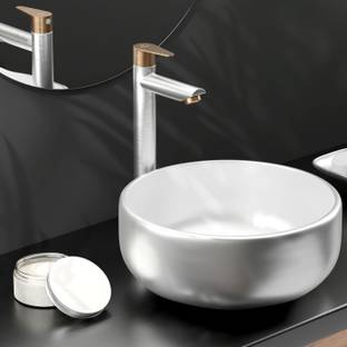 PIXAFLO by Pixaflo Vocal SS-304-SLV | Tall Body Pillar Tap for Wash Basin | Silver Bronze Vocal-SS304 Extended Tall Boy Pillar Cock for Wash Basin Pillar Tap Faucet