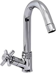 Flipkart SmartBuy Lybra Brass Swan Neck For Kitchen Sink, Wash Basin With 360 Degree Swivel Spout For Kitchen Sink, Wash Basin, Chrome, Pack Of 1 Pillar Tap Faucet