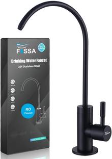 Fossa RO F-02 Black Kitchen Filter , Drinking Water Faucet SS Body Pillar Tap Faucet