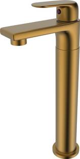 RN f24 Antique Brass Golden Matt Finish Tap For Hot & Cold Water Tall Body Single Lever Basin Mixer Fa...