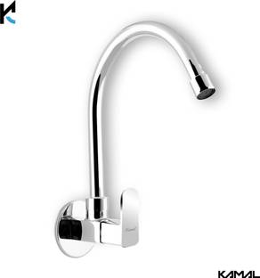 KAMAL Sink Tap Cubix Full Brass | WIth 180 degree Swivel Spout | Easy Function Modern Bib Tap Faucet