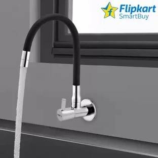 Flipkart SmartBuy Turbo Flexible Sink Cock (Set of 1) Flxo Play With 360 Degree Flexible Black Silicon...
