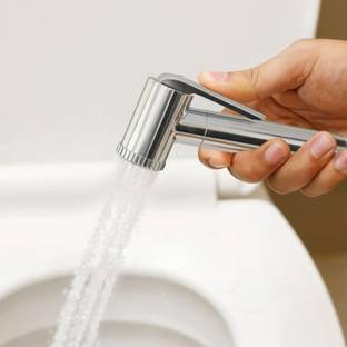 Tisto Adjustable Pressure Health Faucet Gun Only For Bathroom Toilet Spray Gun ABS Build with Brass Pi...