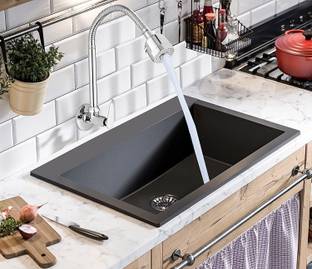 ओलिआना Divine (Brass) Kitchen Sink Spray Spout Flexible Sink Cock with Flange |SS 304 Flexible Spout 3...