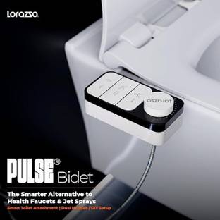 लोराज़ो Pulse® Bidet, Smart Toilet Attachment with Dual Nozzle, Bidet Spray for Toilet Self-Cleaning, ...
