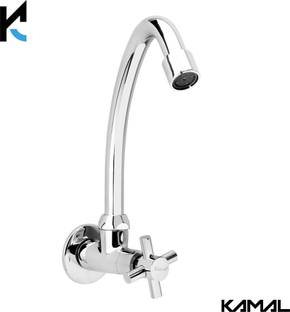 KAMAL Cross Sink Cock Pillar Tap Faucet