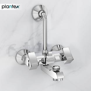 Plantex PRI-319 3in1 Telephonic Wall for Overhead Shower (Mirror-Chrome Finish) Mixer Faucet