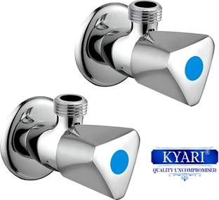 Kyari - Polygon Angle Valve With Brass Disk (Pack Of 2) - AV785 Angle Cock Faucet