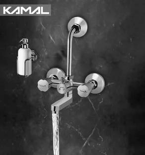 KAMAL Wall Mixer Nexa Prime (With Provision for Overhead shower) Includes L-Bend & Connecting Legs | F920035 Lyra Mixer Mixer Faucet