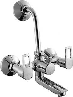 Hindware F570020CP Aspiro Wall Mixer With Provision For Overhead Shower With 115 MM Long Bend Pipe Mixer Faucet