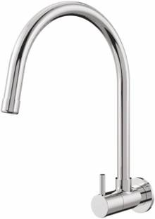 Carysil WMF-03 PRO Kitchen Sink Faucet, 360° Swivel Spout, Single Lever, Hot/ Cold Tap Wall Mounted Ba...