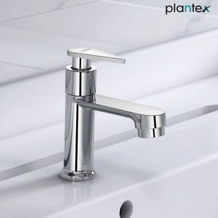 Plantex Pure Brass LEA-703 Table Top Pillar Cock/Tap for Bathroom (Mirror-Chrome Finish) Pillar Tap Faucet