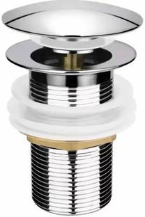 Senkiddpro by Senkiddpro Stainless Steel Popup Waste Coupling for Wash Basin,Drain Outlet Chrome Finished Bathroom, Sink and Kitchen Cartridge Faucet