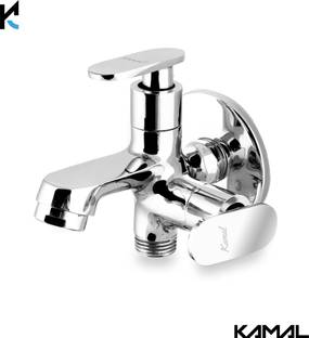 KAMAL Two way Bib tap Galaxy (Eco) | Aerator & Std 1/2" BSP Outlet for health faucet Twin Elbow Valve Faucet