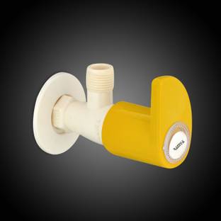 Ramya Ivory Angle Cock Tap Heavy Plastic Tap PTMT Faucet With Flange Superior Plastic Heavy Duty (Hot ...