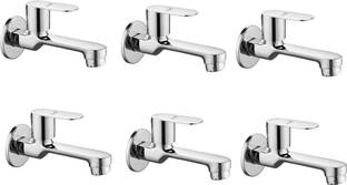 Prestige Brass Ocean Long Body with Wall Flange- Set of 6 Bib Tap Faucet