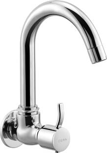 CERA Crayon sink Faucet with 170 mm (6.5") long swivel spout and wall flange | Sink Tap Faucet