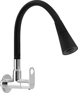 Ramya ORNAMIX Smart Flexible Sink Tap Black (With 360 Degree Flexible Silicon Hose & Dual Flow Pattern) Cold Water Tap Sink Tap Faucet