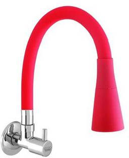 Spazio Turbo Flexo Red Flexible Sink Faucet - Flxo Play (with 360 Degree Flexible Kitchen Mixer Faucet