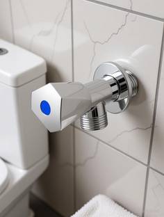 Kyari - Lux Polygon Angle Valve With Brass Disk - AV809 Angle Cock Faucet
