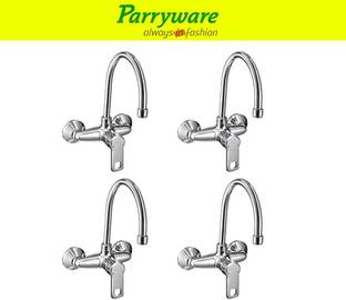 Parryware Vista Wall Mounted Sink mixer with Swivel Spout set of 4 pic 084 Wall Mounted Sink mixer wit...