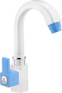 Sparsh Pearl by Pearl Precision Swan Neck LPR-1285Table/Sink Mounted with Flange Pillar Tap Faucet