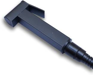 पेस्का D-Square MATTE BLACK 1 PC GUN Matte Black Brass Health Faucet for Bathroom /Jet Spray for Toile...