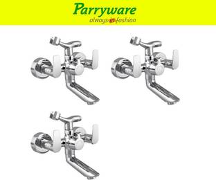 Parryware Primo Wall Mixer with Crutch For hand Shower Provision set of 3 pic 239 Wall Mixer with hand Shower Provision Wall Mixer Faucet