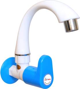 aerowell PVC Tap Kitchen Mixer Blue Royal Sink Cock For Bathroom Washbasin Faucet Pack Of 1 Bib Tap Fa...