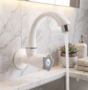 REALFLOW by REALFLOW Flower SINK COCK Tap for Kitchen Sink & Wash Basin Grey Sink Tap Faucet