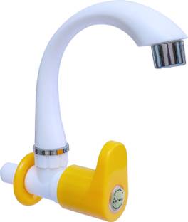 aerowell PVC Tap Kitchen Mixer Yellow Royal For Bathroom Washbasin Faucet Sink Cock Pack Of 1 Bib Tap Faucet