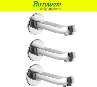 Parryware Alpha brass Plain wall spout tap set of 3 pic 034 Alpha Plain wall spout Spout Faucet