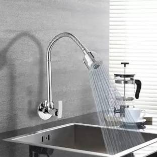 Spazio Brass Pulse Kitchen Spout Flexible Sink with Spout Rain Spray and Flange Spout PULSE SINK COCK ...