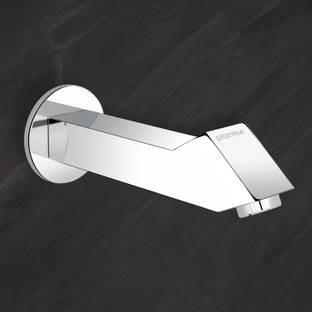 Plantex Pure Brass Spout for Bathroom with Teflon Tape and Brass Wall Flange/Bathtub spout/Bathtub Spout -(PRI-321-Chrome) Spout Faucet