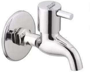 Spazio Turbo Series, Full Brass, Quarter Turn Bib Cock Tap (Pack of 1) For Bathroom/Kitchen With Wall Flange Bib Tap Faucet