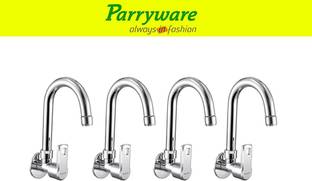 Parryware Vista Wall Mounted Sink Cock with Swivel Spout set of 4 pic 047 Wall Mounted Sink Cock with ...