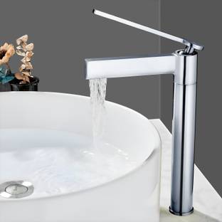 Plantex Pure Brass Faucet for Washbasin/Single Lever Faucet/Hot&Cold Mixer for Bathroom (APS-7878,Chrome) Basin Mixer Faucet