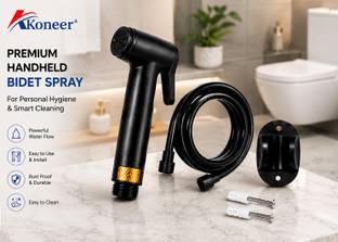 koneer by Koneer Toilet Jet Spray Set | Matte Black Primum Handheld Bidet Sprayer Health  Faucet